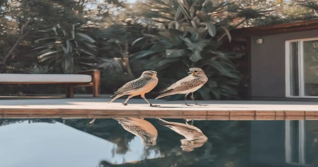 which city provides their wild birds with a heated pool