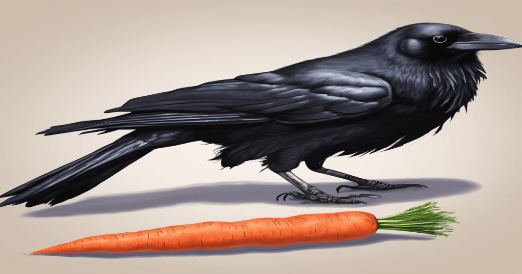 do crows eat carrots