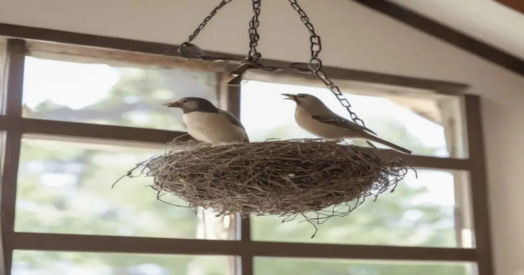 how to prevent birds from building nests on light fixtures