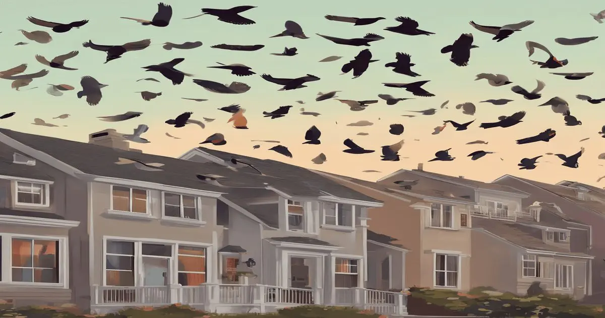 why are there so many birds flying around my house