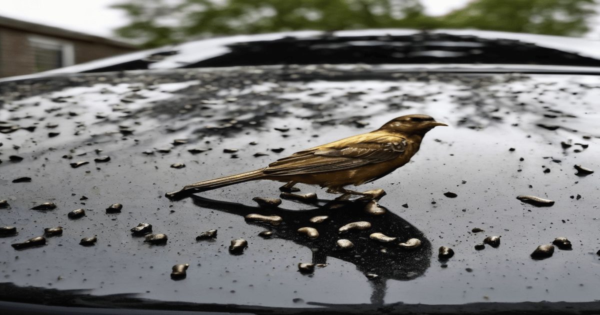 is bird poop on the car good luck