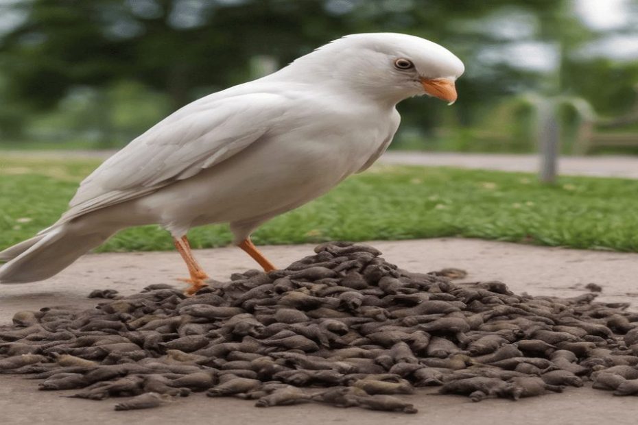 do birds eat dog poop
