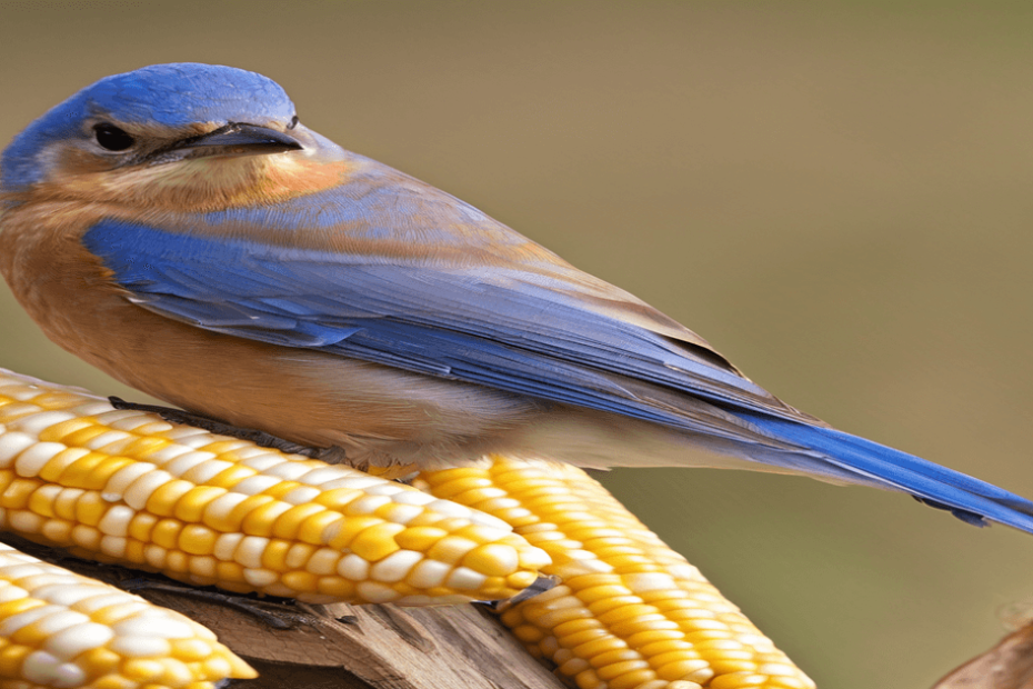 do bluebirds eat corn