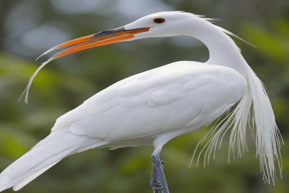 florida white bird long beak
