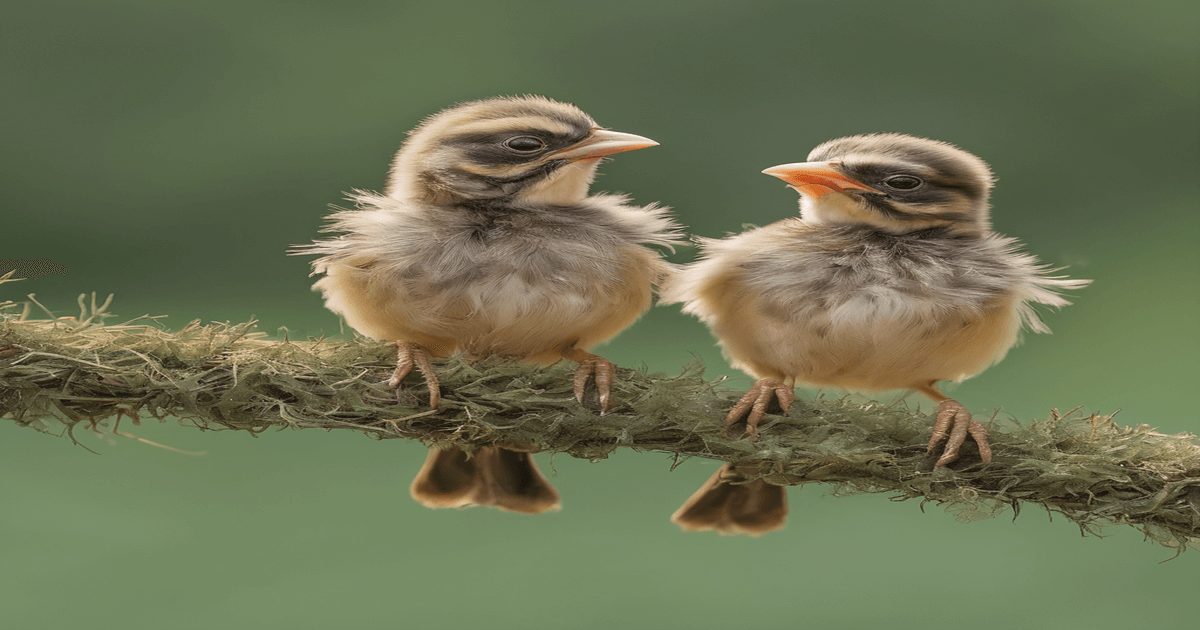 when do baby birds start chirping